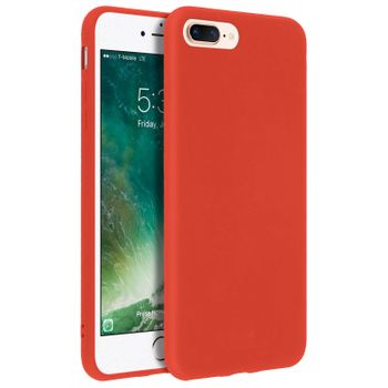 Carcasa Iphone 7 Plus / 8 Plus Forcell Soft Touch Silicona – Rojo