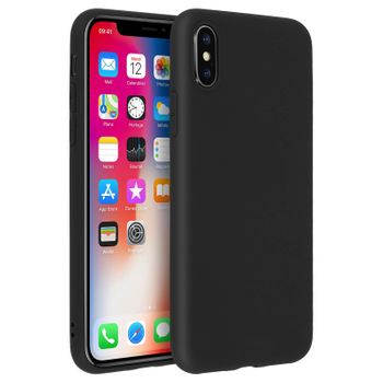 Carcasa Iphone X Forcell Soft Touch Silicona – Negro