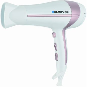 Secador De Pelo Ionizante Difusor 2000 W Color Blanco/rosa Blaupunkt Hdd501ro