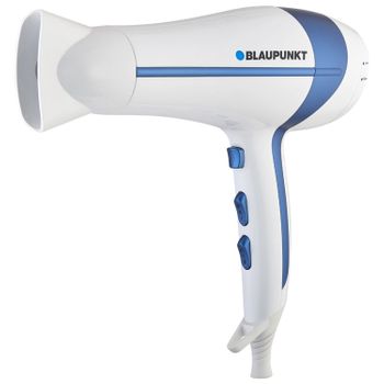 Secador De Pelo Ionizante Difusor 2000 W Color Blanco/azul Blaupunkt Hdd501bl