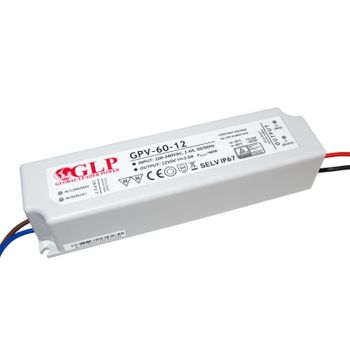 Fuente De Alimentación Estanca 12v Dc - 60w  - Ip67 - Glp