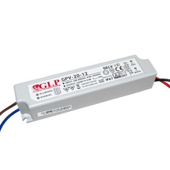 Fuente De Alimentación Estanca 12v Dc - 20w  - Ip67 - Glp