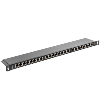 Lanberg - Patch Panel 19" De 24 Rj45 Cat.6 Ftp 0.5u Lanberg Pps6-0024-b Rd11300