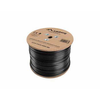 Cable De Red Rígido Utp Categoría 5e Lanberg Lcu5-21cu-0305-bk Negro 305 M