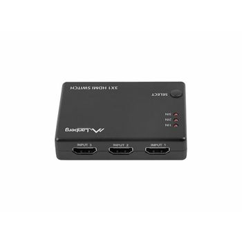 Switch Hdmi Lanberg Swv-hdmi-0003 Negro