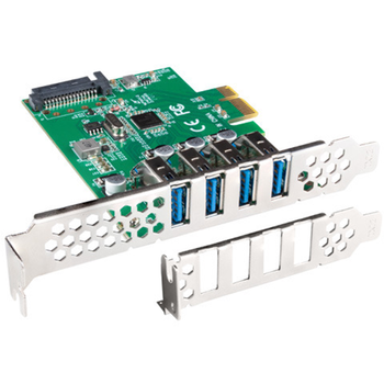 Lanberg - Tarjeta Pci Express De Lanberg Con 4 Puertos Externos Usb-a 3.1 Uu10100