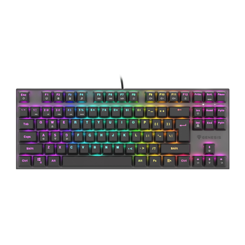 Teclado Gaming Genesis Thor 303 Tkl Rgb Negro Mecanico Switch Outemu Rojo