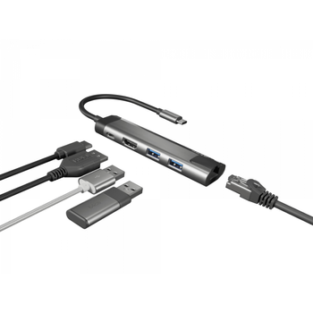 Equip 133417 Adaptador De Cable De Vídeo 3 M Usb Tipo C Hdmi Tipo A  (estándar) Gris, Negro con Ofertas en Carrefour