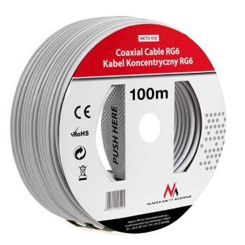 Cable Coaxial 1.0 Ccs Rg6 100m