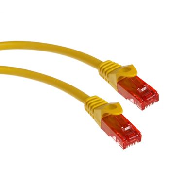 Maclean Mctv-302 Y Cable De La Red Lan Pro Ethernet Rj45 Utp Cat6 2m Color Amarillo