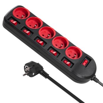 Alargador Regleta De Enchufes Cable De Prolongación De 4 Tomas + 2xusb Con  Interruptores, 250vac/10a, 2,1a 5v, 1,5m, Negro con Ofertas en Carrefour