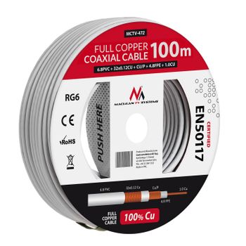 Cable Coaxial Para Antena Tv Bobina 30 Metros Rg6u Tdt Sat con Ofertas en  Carrefour