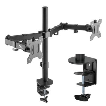 Soporte De Mesa Para 2 Monitores Lcd De 17-32 " 2x8kg