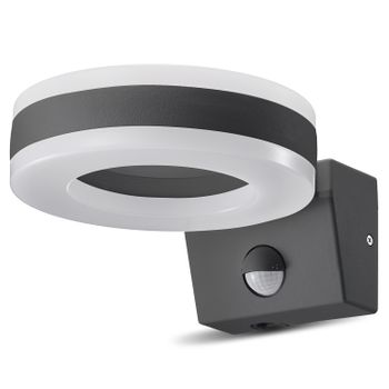 Aplique Led Con Sensor De Movimiento Pir, Sensor Crepuscular, Aplique Para Exterior, Iluminación Interior / Exterior Ip65 4000k Blanco Neutro (20w (1700lm)) Maclean Mce365