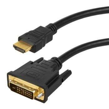 Cable Dvi A Hdmi V1.4 Cable Adaptador Fullhd 1080p 2m