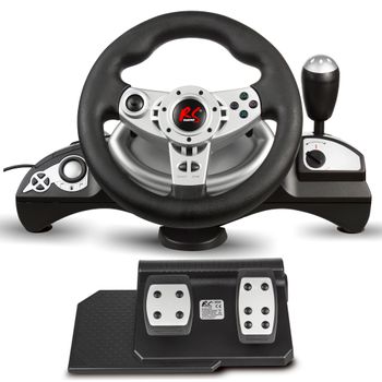 Volante Extraíble Formula Wheel para PS4, PS3, Xbox, Switch, PC - Negro