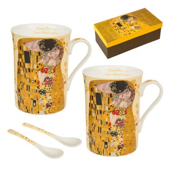 Taza Dream Porcelana Dorado Blanco 500 ml 24 Unidades 