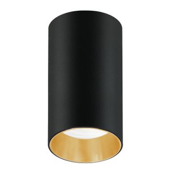 Tubo Halógeno De Superficie Led Gu10 Negro