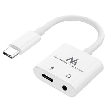 Adaptador Usb-c A Usb-c + Jack 3.5mm Hembra Audio Y Carga Akashi - Plata  con Ofertas en Carrefour