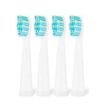 Juego De Cepillos Dentales De Recambio Para Sg-2303 Seago, 4 Piezas, Blanco, Sg-2303 Refill White