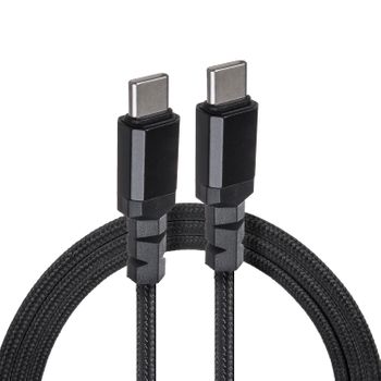 Cable 2 X Usb-c 100w Compatible Con Pd Maclean 10gbps 5a Negro Longitud 1m