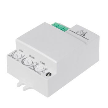 Maclean Mce316 Detector De Movimiento Por Microondas, Alcance 8 M, Carga Máx. 1200 W, Ip20, 5,8 Ghz