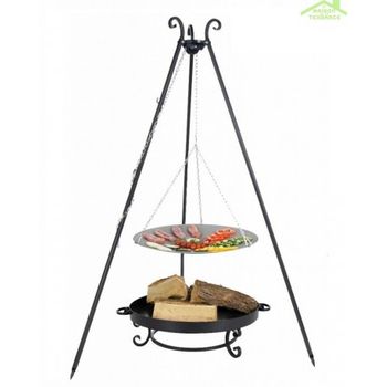 Wok Spécial Brasero Sur Trépied Ø 56 Cm + Brasero Malta 60 Cm