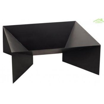 Brasero De Jardin Carré Dine 60 Cm En Acier Naturel