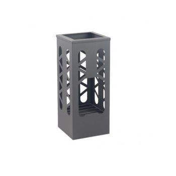 Chimenea De Jardín Rectangular Tanana 56x28x60 Cm En Acero Negro