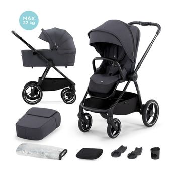 Carrito De Bebé Nea Dos Piezas Capazo Duro Hasta 22 Kg Deep Grey