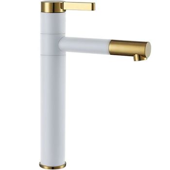 Grifo De Lavabo Rea Smart White Gold High