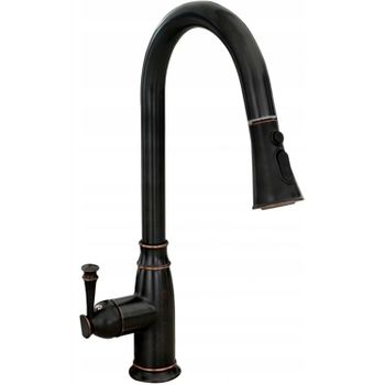 Grifo Para Cocina Rea Deco Old Black High