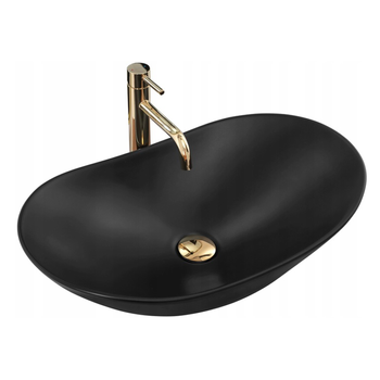 Lavabo Sobre Encimera Rea Royal 60 Black Mat