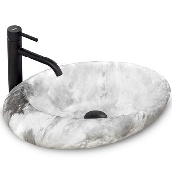 Lavabo Sobre Encimera Rea Roxy C Stone L.grey