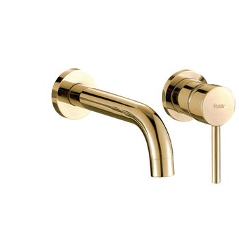 Grifo De Lavabo Empotrado Oculto Rea Lungo Gold + Box