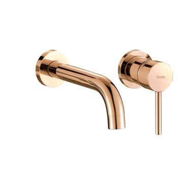 Grifo De Lavabo Empotrado Oculto Rea Lungo Rose Gold + Box