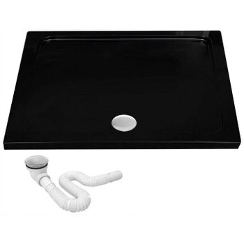 Plato De Ducha Rea Savoy Black 80x100