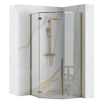 Cabina De Ducha Rea Diamond Gold 90x90