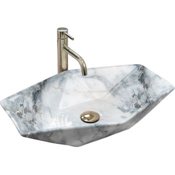 Lavabo Sobre Encimera Rea Vegas Granit Shiny