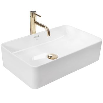 Lavabo Sobre Encimera Rea Berta 55 White