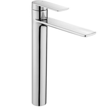 Kibath Grifo ALTO monomando para lavabo de la serie SIO perfectos para  lavabos de sobre encimera o tipo bol. Fabricado en latón de alta calidad y  acabados en cromo con brillo –