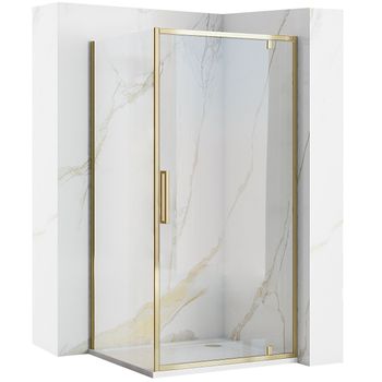 Cabina De Ducha Rea Rapid Swing Gold 90x80