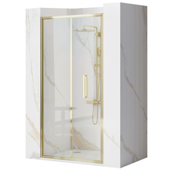 Puerta De Ducha Rea Rapid Fold Gold 80