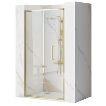 Puerta De Ducha Rea Rapid Fold Gold 90