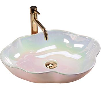 Lavabo Sobre Encimera Rea Akoya Pearl