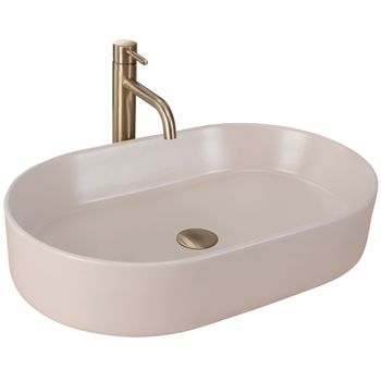 Lavabo Sobre Encimera Rea Nadia 60 Beige Matt