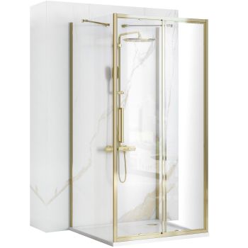 Cabina De Ducha Rea Rapid Slide Gold 150x90