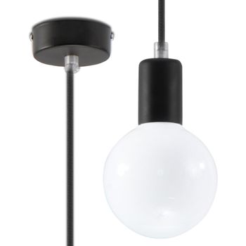 Sollux Sl.0152 Lámpara Colgante Edison Negro