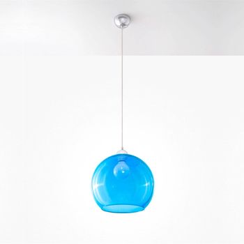 Lámpara De Techo Ball Colgante Azul Ø30 Cm
