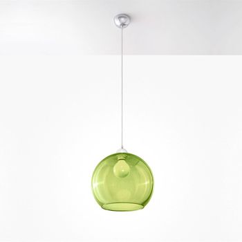 Lámpara De Techo Ball Colgante Verde Ø30 Cm